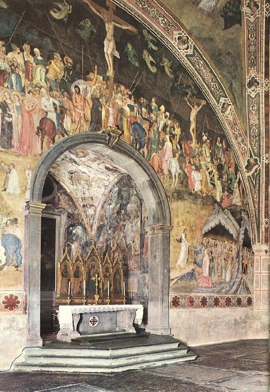 Frescoes on the central wall, ANDREA DA FIRENZE